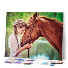 Carica l'immagine nel visualizzatore di Gallery, Diamond Painting - Ragazza E Cavallo