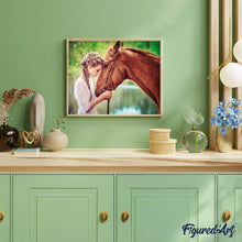 Carica l'immagine nel visualizzatore di Gallery, Diamond Painting - Ragazza E Cavallo