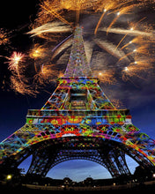 Carica l'immagine nel visualizzatore di Gallery, Diamond Painting - Fuochi d'Artificio e Torre Eiffel