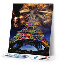 Carica l'immagine nel visualizzatore di Gallery, Diamond Painting - Fuochi d'Artificio e Torre Eiffel