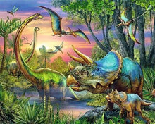 Carica l'immagine nel visualizzatore di Gallery, Diamond Painting - Dinosauri