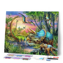 Carica l'immagine nel visualizzatore di Gallery, Diamond Painting - Dinosauri