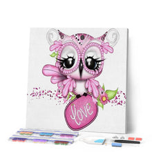 Carica l'immagine nel visualizzatore di Gallery, Diamond Painting - Gufo In Amore