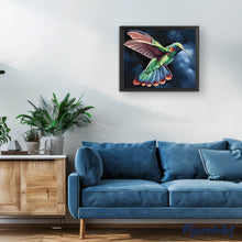 Carica l'immagine nel visualizzatore di Gallery, Diamond Painting - Colibrì Nella Notte