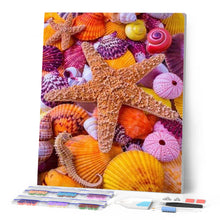 Carica l'immagine nel visualizzatore di Gallery, Diamond Painting - Stelle Colorate E Conchiglie Di Mare