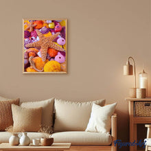 Carica l'immagine nel visualizzatore di Gallery, Diamond Painting - Stelle Colorate E Conchiglie Di Mare