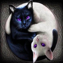 Carica l'immagine nel visualizzatore di Gallery, Diamond Painting - Gatti Yin E Yang