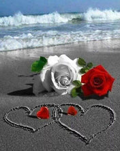Carica l'immagine nel visualizzatore di Gallery, Diamond Painting - Rose Sulla Spiaggia
