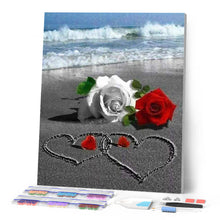 Carica l'immagine nel visualizzatore di Gallery, Diamond Painting - Rose Sulla Spiaggia