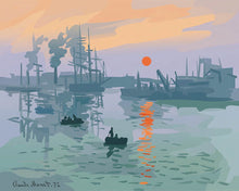 Carica l'immagine nel visualizzatore di Gallery, Diamond Painting - Impressione, levar del sole - Monet