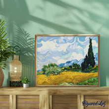 Carica l'immagine nel visualizzatore di Gallery, Diamond Painting - Campo di grano con cipressi - Van Gogh