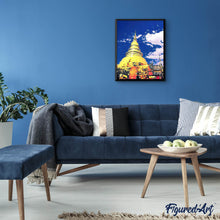 Carica l'immagine nel visualizzatore di Gallery, Diamond Painting - Tempio di Chiangmai 40x50cm tela già incorniciata