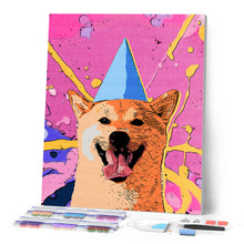 Carica l'immagine nel visualizzatore di Gallery, Diamond Painting - Cane sorridente-Pop Art