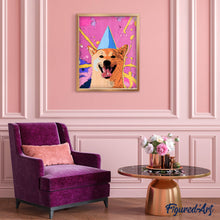 Carica l'immagine nel visualizzatore di Gallery, Diamond Painting - Cane sorridente-Pop Art