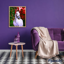 Carica l'immagine nel visualizzatore di Gallery, Diamond Painting - Cavallo su sfondo colorato