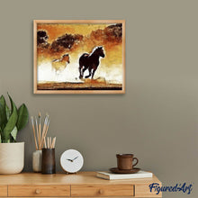 Carica l'immagine nel visualizzatore di Gallery, Diamond Painting - Cavalli in azione