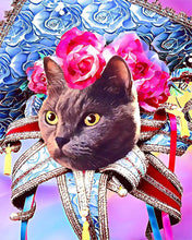 Carica l'immagine nel visualizzatore di Gallery, Diamond Painting - Gatto a carnevale