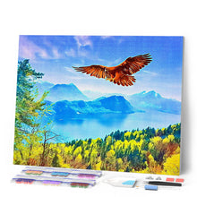 Carica l'immagine nel visualizzatore di Gallery, Diamond Painting - Aquila e paesaggio svizzero