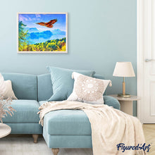 Carica l'immagine nel visualizzatore di Gallery, Diamond Painting - Aquila e paesaggio svizzero