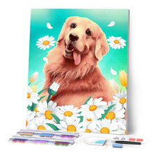 Carica l'immagine nel visualizzatore di Gallery, Diamond Painting - Golden Retriever gioioso