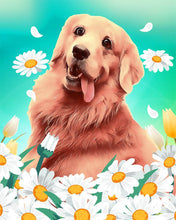 Carica l'immagine nel visualizzatore di Gallery, Diamond Painting - Golden Retriever gioioso