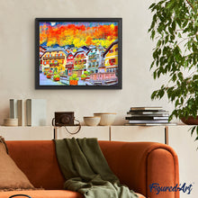 Carica l'immagine nel visualizzatore di Gallery, Diamond Painting - Villaggio svizzero colorato