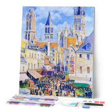Carica l'immagine nel visualizzatore di Gallery, Diamond Painting - Rue de l'Épicerie, Rouen - Camille Pissarro