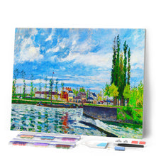 Carica l'immagine nel visualizzatore di Gallery, Diamond Painting - La diga di Pontoise - Camille Pissarro