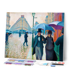 Carica l'immagine nel visualizzatore di Gallery, Diamond Painting - Parigi in un giorno di pioggia - Gustave Caillebotte