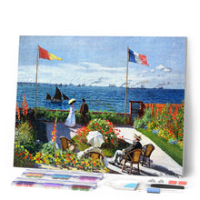 Carica l'immagine nel visualizzatore di Gallery, Diamond Painting - La terrazza a Sainte-Adresse, Monet