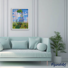 Carica l&#39;immagine nel visualizzatore di Gallery, Diamond Painting - La passeggiata - Monet 40x50cm tela già incorniciata