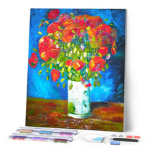 Carica l'immagine nel visualizzatore di Gallery, Diamond Painting - Vaso di papaveri, Van Gogh