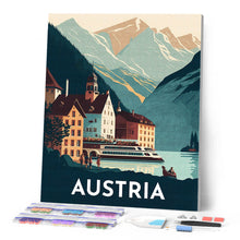 Carica l'immagine nel visualizzatore di Gallery, Diamond Painting - Poster di viaggio a Hallstatt
