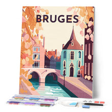 Carica l'immagine nel visualizzatore di Gallery, Diamond Painting - Poster di viaggio a Bruges