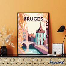 Carica l'immagine nel visualizzatore di Gallery, Diamond Painting - Poster di viaggio a Bruges