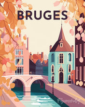 Carica l'immagine nel visualizzatore di Gallery, Diamond Painting - Poster di viaggio a Bruges