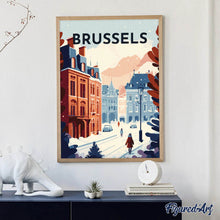 Carica l'immagine nel visualizzatore di Gallery, Diamond Painting - Poster di viaggio a Bruxelles