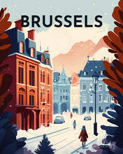 Carica l'immagine nel visualizzatore di Gallery, Diamond Painting - Poster di viaggio a Bruxelles
