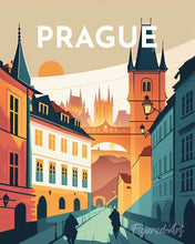 Carica l'immagine nel visualizzatore di Gallery, Diamond Painting - Poster di viaggio a Praga