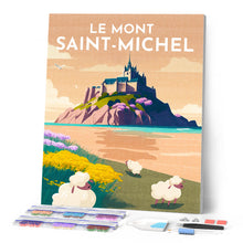 Carica l'immagine nel visualizzatore di Gallery, Diamond Painting - Poster di viaggio a Mont Saint-Michel