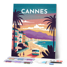 Carica l'immagine nel visualizzatore di Gallery, Diamond Painting - Poster di viaggio a Cannes