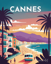 Carica l'immagine nel visualizzatore di Gallery, Diamond Painting - Poster di viaggio a Cannes
