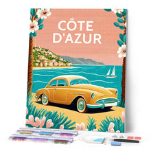 Carica l'immagine nel visualizzatore di Gallery, Diamond Painting - Poster di viaggio in Costa Azzurra
