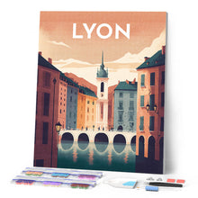 Carica l'immagine nel visualizzatore di Gallery, Diamond Painting - Poster di viaggio a Lione