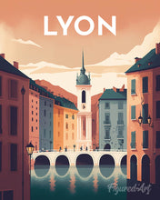 Carica l'immagine nel visualizzatore di Gallery, Diamond Painting - Poster di viaggio a Lione