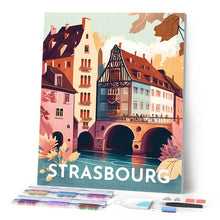 Carica l'immagine nel visualizzatore di Gallery, Diamond Painting - Poster di viaggio a Strasburgo