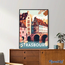 Carica l'immagine nel visualizzatore di Gallery, Diamond Painting - Poster di viaggio a Strasburgo