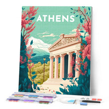 Carica l'immagine nel visualizzatore di Gallery, Diamond Painting - Poster di viaggio ad Atene