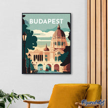 Carica l'immagine nel visualizzatore di Gallery, Diamond Painting - Poster di viaggio a Budapest