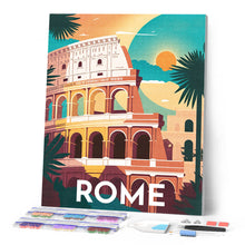 Carica l'immagine nel visualizzatore di Gallery, Diamond Painting - Poster di viaggio a Roma